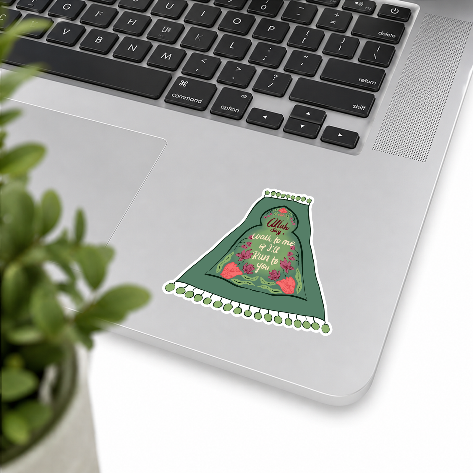 Original Art work - "Salah" vinyl sticker, glossy finish, mindful art.