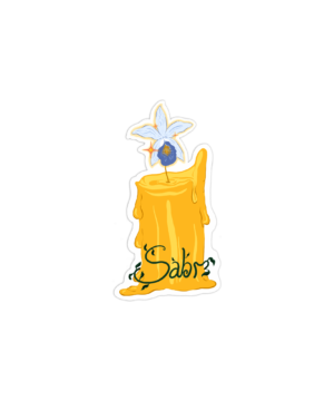 Original Art work - "Sabr" vinyl sticker, glossy finish, mindful art.