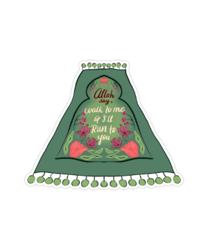 Original Art work - "Salah" vinyl sticker, glossy finish, mindful art.