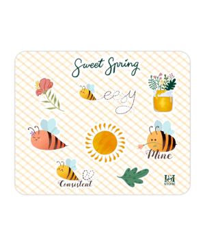 Original Art work - "Sweet Spring" vinyl sticker, glossy finish, mindful art.